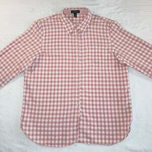 Lauren Ralph Lauren Pink/Coral Gingham Easy Care Button Down Shirt